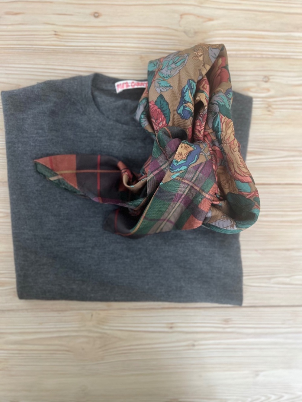 Brunello Cucinelli Cashmere Silk Crewneck Sweater M Charcoal Gray Italy